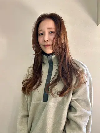 ロング カラー パーマ 原田 慎吾のヘアスタイル
