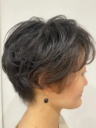 ショート 縮毛矯正 松崎祥のヘアスタイル