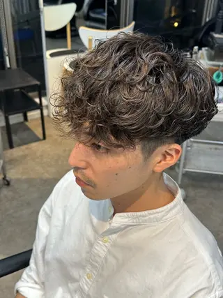 パーマ メンズ fifth/原宿/ カットモデル/カズのヘアスタイル