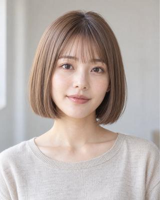 ショート カラー ボブカット 募集中/村上廉のヘアスタイル