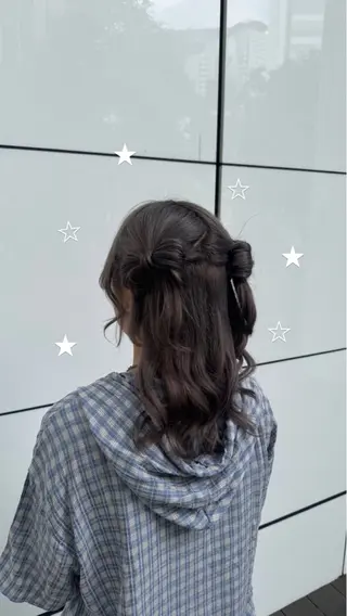 ミディアム 梅田Lolonois miuのヘアスタイル
