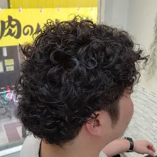 パーマ メンズ Uketoru 横田健のヘアスタイル