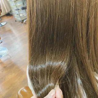 セミロング カラー 縮毛矯正&髪質改善 ⭐️OGUのヘアスタイル