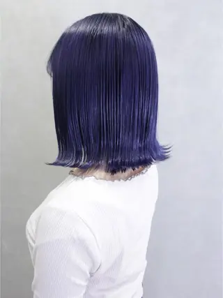ミディアム カラー ヘアアレンジ lani ブリーチ /ダブルカラーのヘアスタイル