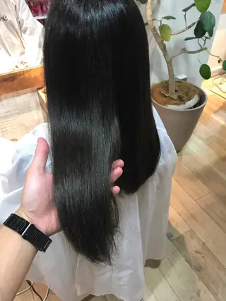 ミディアム 豊中駅3分eha レッスンモデルのヘアスタイル