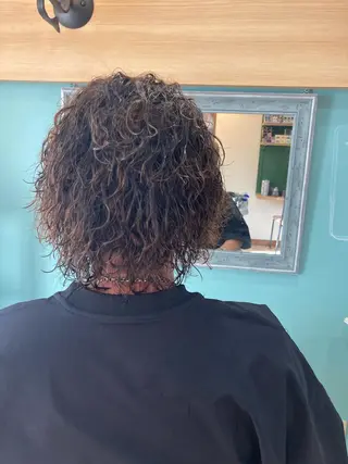 パーマ メンズ 谷川 穂のヘアスタイル