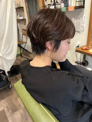 ショート カラー カラーパティシエ facce🌼ikoのヘアスタイル