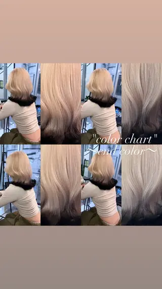 ミディアム カラー 💜ハイトーン💛 マジカルかいちゃんのヘアスタイル