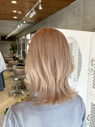 ミディアム 似合わせカット＆艶 カラー🤍ヒナタ🤍のヘアスタイル