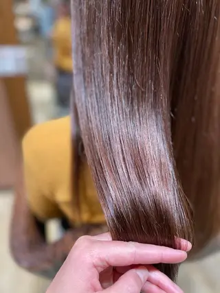 ロング 髪質改善縮毛矯正 美容師✂️山崎竜二のヘアスタイル