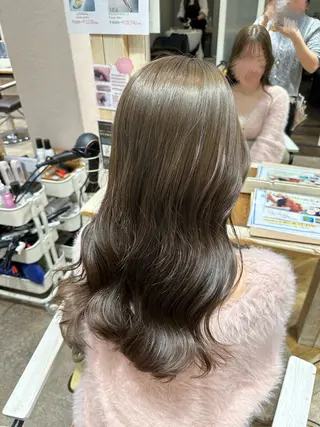 カラー 東浦　髪質改善カラー 透明感カラーのヘアスタイル