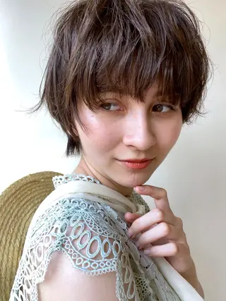 ショート カラー レイヤー/パーマ TAKUYAのヘアスタイル