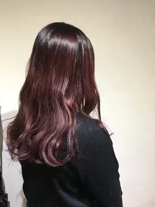 ミディアム カラー 透明感カラー/ボブ あんまみゆのヘアスタイル