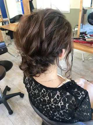 セミロング ヘアアレンジ Rayt hair レイトヘアーのヘアスタイル