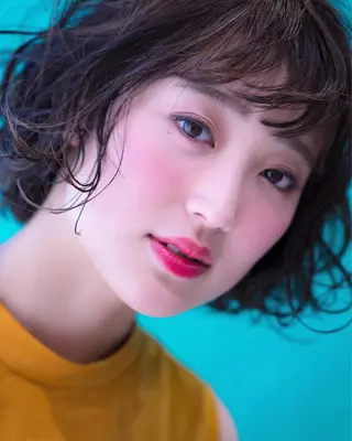 ショート パーマ 当日予約🆗✂︎ ウエモト タクのヘアスタイル