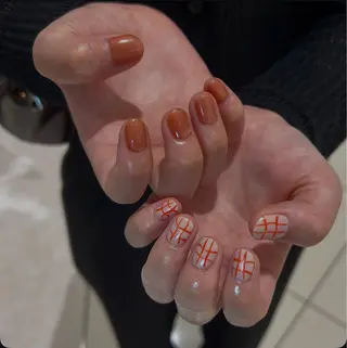 ネイル ハート埋め込みネイル 💗💛miyakeのネイルデザイン