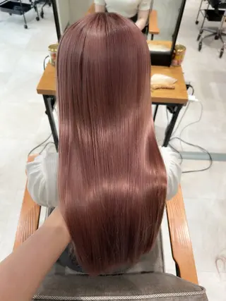 セミロング カラー 🎀レイヤー・艶カラ ー🎀YUMEKAのヘアスタイル
