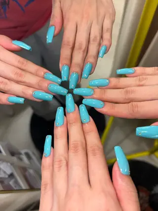 ネイル 33nail✴️栄 スミレ❇️Gel-xのネイルデザイン