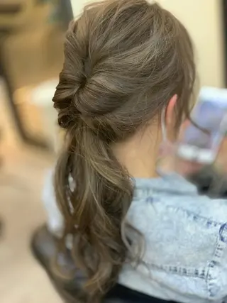 ロング カラー 鶴見 和美のヘアスタイル