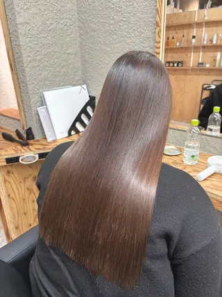 ロング カラー パーマ 🫧艶髪/透明感🫧 EIGHT/丸山のヘアスタイル