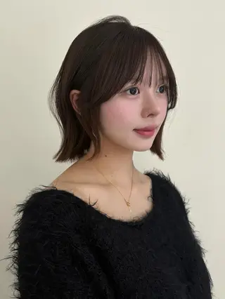 カラー 赤み・黄み消しカラー 🤍韓国ヘア アオイのヘアスタイル