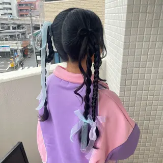 ヘアアレンジ 銀座:似合わせカラー オリーブ🫒アレンジのヘアスタイル