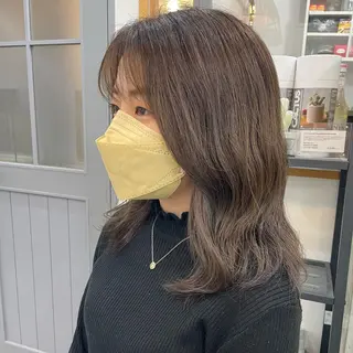 ミディアム SUNC/🤎 オオクマ　カナエ🤎のヘアスタイル