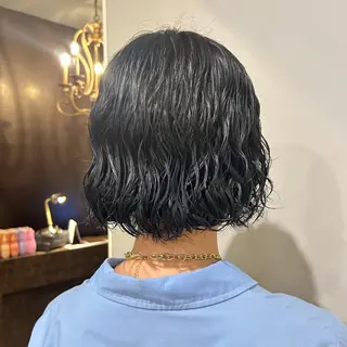 ショート カラー パーマ 植田 沙那のヘアスタイル