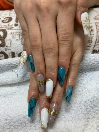 ネイル rukianail 新里のネイルデザイン