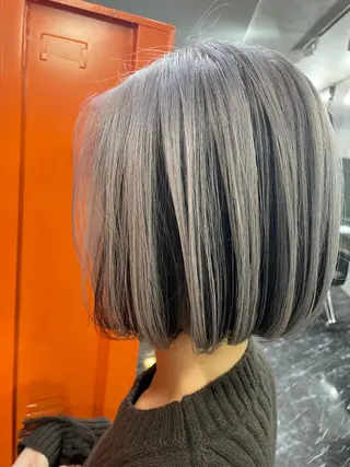 ショート カラー NINE+/代表 ブリーチ特化型サロンのヘアスタイル