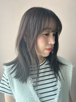 ロング カラー hubhair レイヤー/透明感のヘアスタイル