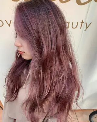 ロング カラー 韓国レイヤー×艶髪 ハイトーンRyukiのヘアスタイル