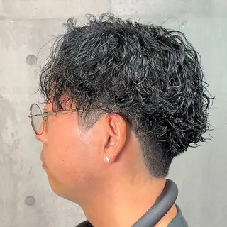 ショート パーマ ヘアアレンジ メンズ MENIN メンズ サロン 望月 涼太のヘアスタイル