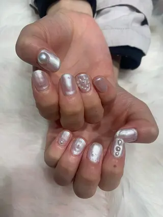 ネイル なぽ ❤︎長さだし / 韓国nailのネイルデザイン