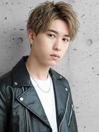 カラー メンズ 上杉 梨緒のヘアスタイル