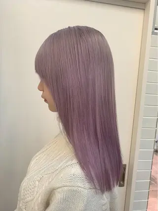 ロング カラー CHERIEブリーチ ダブルカラー 天神のヘアスタイル