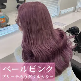 セミロング カラー ヘアアレンジ 🫧モテる💗ダメー ジレスハイトーン🫧のヘアスタイル