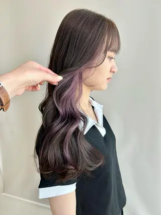 ロング カラー 山口 莉奈のヘアスタイル