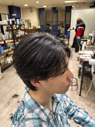 ショート メンズ メンズ専門/阿部修士 カットモデル募集中のヘアスタイル