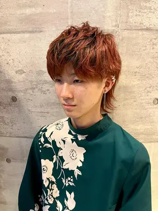 カラー メンズ 角田 琉希也のヘアスタイル