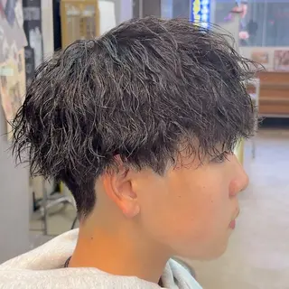 ミディアム パーマ ヘアアレンジ メンズ MENIN メンズ サロン　望月　涼太のヘアスタイル