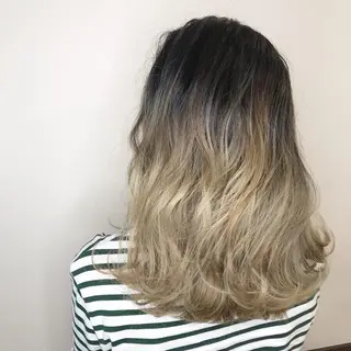 ロング カラー Lien 深井店のヘアスタイル