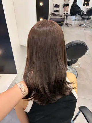 セミロング カラー まいか/ カラーモデル様大募集のヘアスタイル