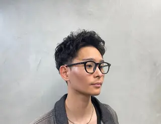 ショート パーマ ヘアアレンジ メンズ fifth 石川 凪のヘアスタイル