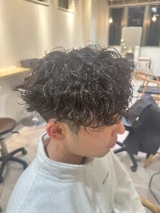 ショート パーマ メンズ 【パーマの達人】 💎メンズ特化🔥徹のヘアスタイル