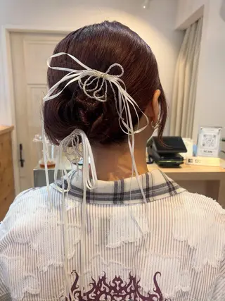 ミディアム ヘアアレンジ cana 札幌レイヤースタイルのヘアスタイル