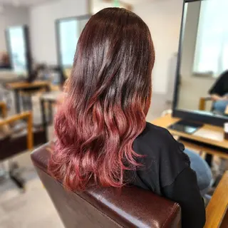 セミロング カラー シールエクステ🎀 ホシノ🕒ユウカのヘアスタイル