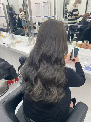 ロング カラー 【赤み消しカラー】 中野浩太のヘアスタイル