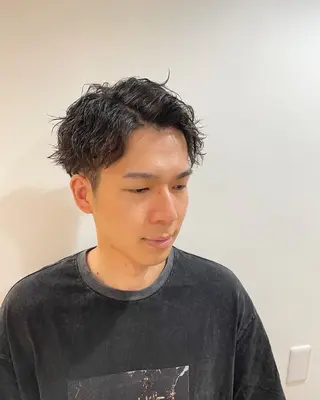 ミディアム メンズ CHIRU hair salonのヘアスタイル