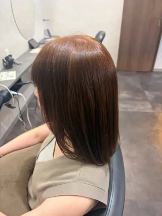 セミロング カラー three_ ナオキのヘアスタイル
